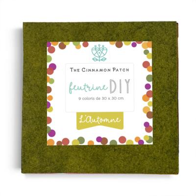PACK L'AUTOMNE - 9 COLORIS DE FEUTRINE 30x30cm EN CAMAIEUX