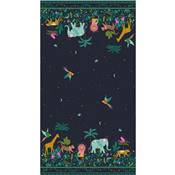 TISSU DASHWOOD STUDIO - JUNGLE LUXE 2233 - COTON+METAL - 110 CM 