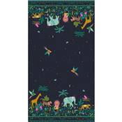 TISSU DASHWOOD STUDIO - JUNGLE LUXE 2233 - COTON+METAL - 110 CM 