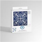 KIT BRODERIE DIAMANT - BLANC SUR BLEU