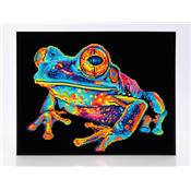 KIT BRODERIE DIAMANT NEON NOIR - TREE FROG