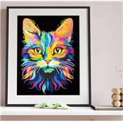KIT BRODERIE DIAMANT NEON NOIR - CAT