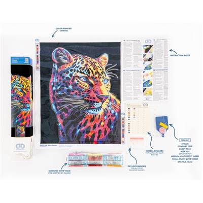 KIT BRODERIE DIAMANT NEON NOIR - GLOW HUNTER