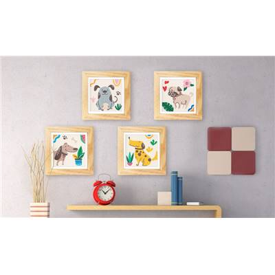 KIT BRODERIE DIAMANT MINI DOTZ - CHIENS MIGNONS - PACK DE 4 