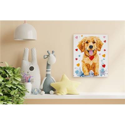 KIT BRODERIE DIAMANT DOTZ - PUPPY LOVE AVEC CADRE