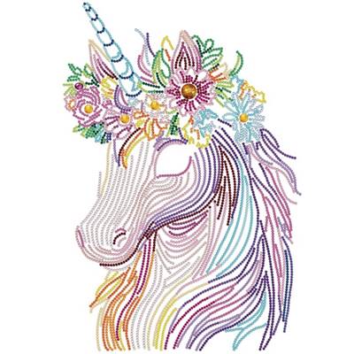 KIT BRODERIE DIAMANT DOTZ - UNICORN PRINCESS AVEC CADRE