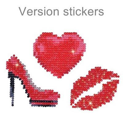 KIT BRODERIE DIAMANT - LOT DE 3 STICKERS GIRLY 