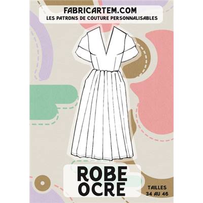 PATRON COUTURE FABRICARTEM - ROBE OCRE
