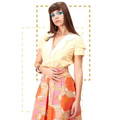 PATRON COUTURE FABRICARTEM - BLOUSE RETRO