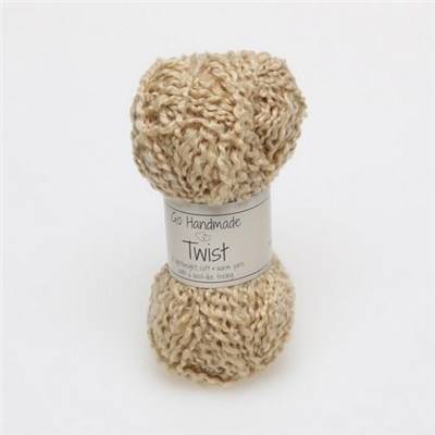 FIL A TRICOTER GOHANDMADE TWIST - ECRU - PELOTE 25 G