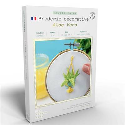 FRENCH'KITS - BRODERIE DÉCORATIVE - ALOE VERA