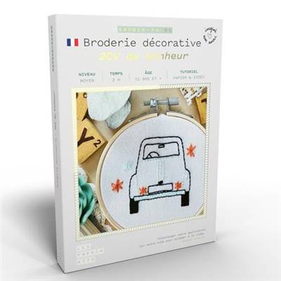 FRENCH KITS - BRODERIE DÉCORATIVE - 2 CV DU BONHEUR