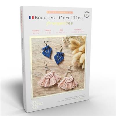 FRENCH KITS - MACRAME - BOUCLES D'OREILLES - FRANGETTES