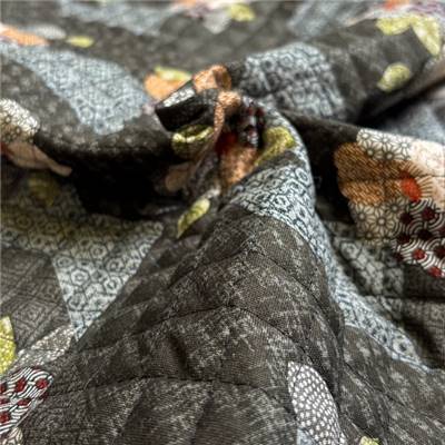 TISSU MATELASSE KURENAI 13100-3F - COTON-POLYESTER  - 110 CM 