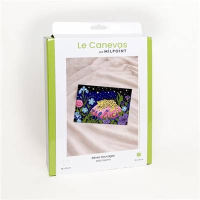 KIT CANEVAS COMPLET - DESSIN 20 X 30 CM - REVES SAUVAGES