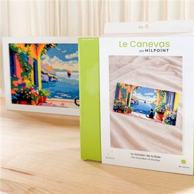 KIT CANEVAS COMPLET - DESSIN 40 X 20 CM - LE GARDIEN DE LA BAIE