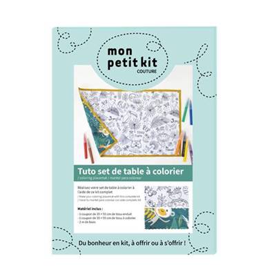 MON PETIT KIT - COUTURE - SET DE TABLE A COLORIER V2