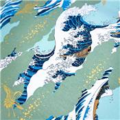 TISSU JAPONAIS NAKA FABRICS - 1300-3D - 100% COTON - 110 CM