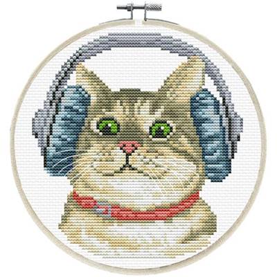 NO COUNT CROSS STITCH - DJ KITTY