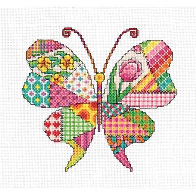 KIT POINT DE CROIX PATCHWORK BUTTERFLY (A)