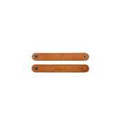 ATTACHES EN CUIR MUUD - CARITA STRAPS - WHISKY