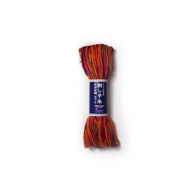 FIL SASHIKO MULTICOLORE - COL 174 - MIXTE - LOT DE 3 ECH. DE 10