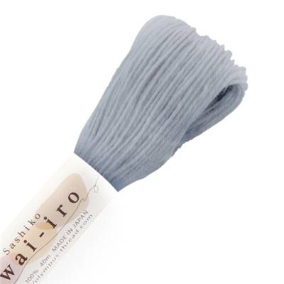 FIL SASHIKO KUSUMI UNI - COL A20 - NUAGE GRIS - LOT 6 ECH. DE 40 M