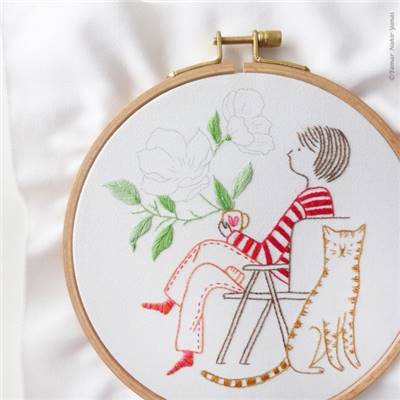 ME & MY TIGER - KIT BRODERIE 21X21CM - TAMBOUR NON INCLUS