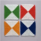 CARRES & CIE AU CROCHET -MIX AND MATCH DE BLOCS INSPIRATION PATCHWORK