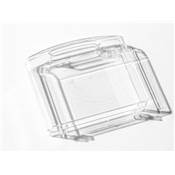 MINI VALISETTE PLASTIQUE TRANSPARENT RIGIDE - 9 X 8 X 2.4 CM