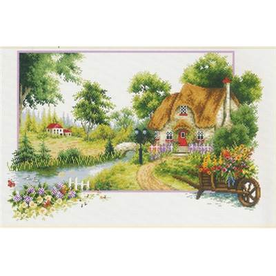 NO COUNT CROSS STITCH - LE COTTAGE EN ETE