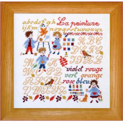 DIAGRAMME POINT DE CROIX ABC COLLECTION - LA PEINTURE