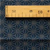 COUPON TISSU 45X55 JAP GRAND GEO INDIGO