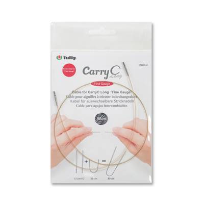 CABLE POUR CARRYC LONG FINE GAUGE EN 80CM - TULIP