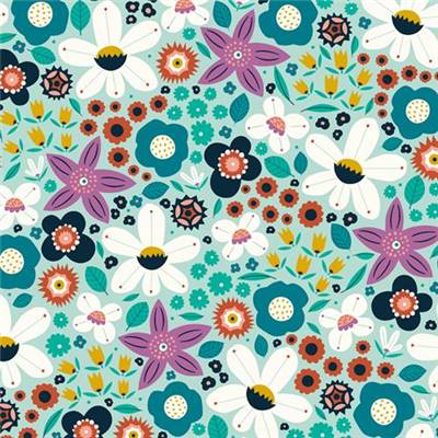 TISSU DASHWOOD STUDIO - MAGICAL MEADOW 2403 - COTON - 110 CM
