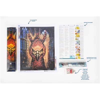 KIT BRODERIE DIAMANT HARRY POTTER - FAWKES