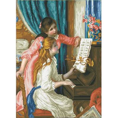 KIT BRODERIE DIAMANT - JEUNES FILLES AU PIANO - RENOIR