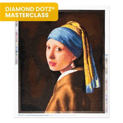 KIT BRODERIE DIAMANT DIAMOND DOTZ MASTERCLASS-JEUNE FILLE A LA PERLE