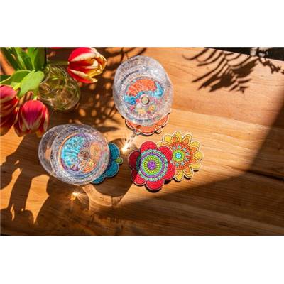 KIT BRODERIE DIAMANT 4 SOUS-VERRES - HIPPY BRIGHTS