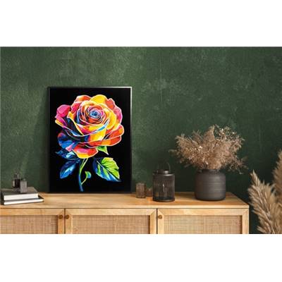 KIT BRODERIE DIAMANT NEON NOIR - ROSE GLOW