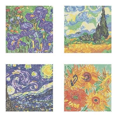 KIT BRODERIE DIAMANT MINI DOTZ - VAN GOGH QUARTET - PACK DE 4 