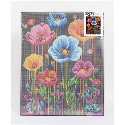 KIT BRODERIE DIAMANT DOTZ - COLOURFUL POPPIES AVEC CADRE