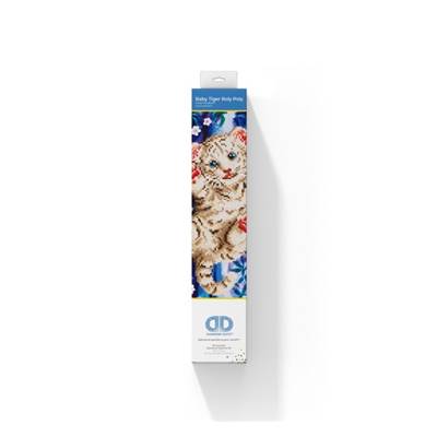 KIT BRODERIE DIAMANT - BEBE TIGRE ROLY POLY