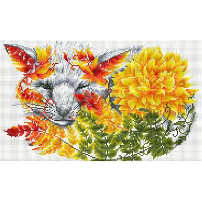 KIT BRODERIE DIAMANT - LE RENARD FLEURI