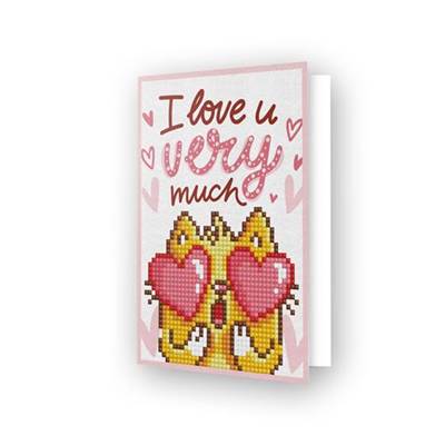 CARTE DE VOEUX DIAMOND DOTZ - LOVE YOU