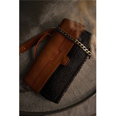 KIT HAUMEA BAG MUUD - CUIR RICH BROWN- COULEUR NOIR