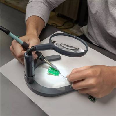 LAMPE LOUPE MAINS-LIBRES LED SUR MINI-PIED AMOVIBLE
