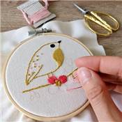 FRENCH'KITS - BRODERIE DÉCORATIVE - OISEAU PRINTANIER