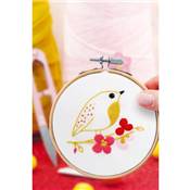 FRENCH'KITS - BRODERIE DÉCORATIVE - OISEAU PRINTANIER