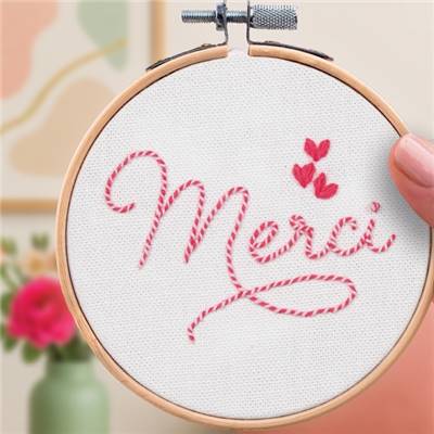 FRENCH'KITS - BRODERIE DCORATIVE - MERCI